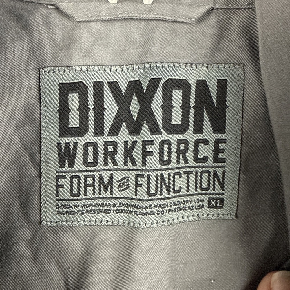 DIXXON Workforce Form and Function Gray Button Up… - image 5